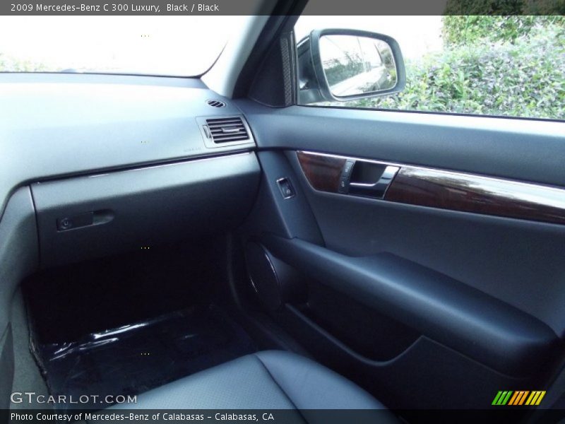 Black / Black 2009 Mercedes-Benz C 300 Luxury