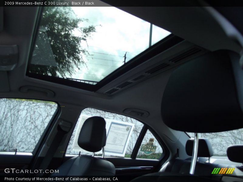 Black / Black 2009 Mercedes-Benz C 300 Luxury