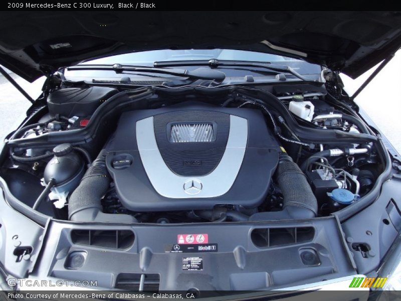 Black / Black 2009 Mercedes-Benz C 300 Luxury