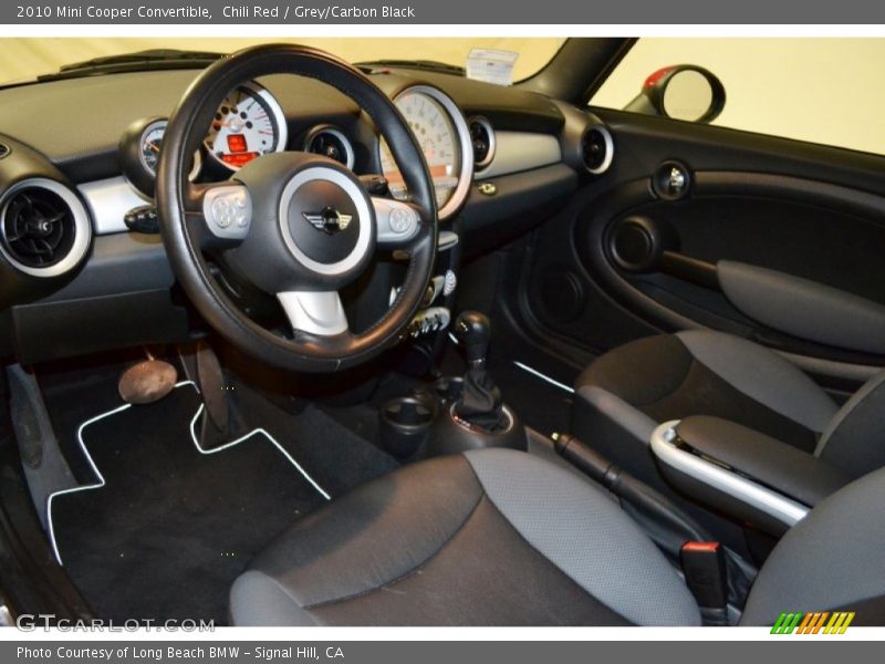 Chili Red / Grey/Carbon Black 2010 Mini Cooper Convertible