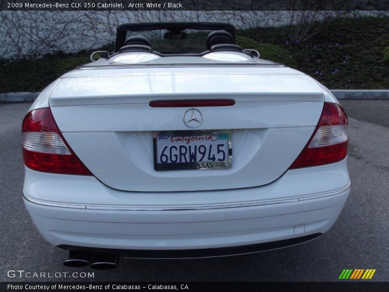 Arctic White / Black 2009 Mercedes-Benz CLK 350 Cabriolet