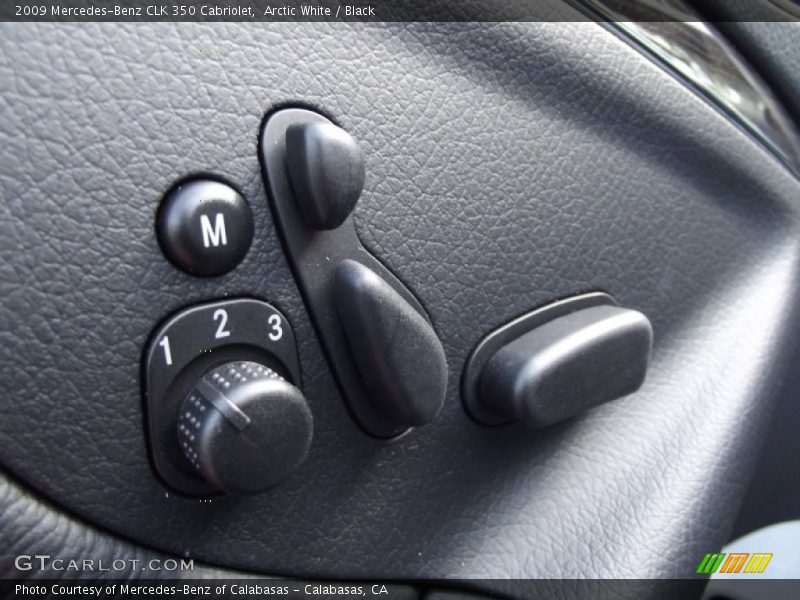 Arctic White / Black 2009 Mercedes-Benz CLK 350 Cabriolet