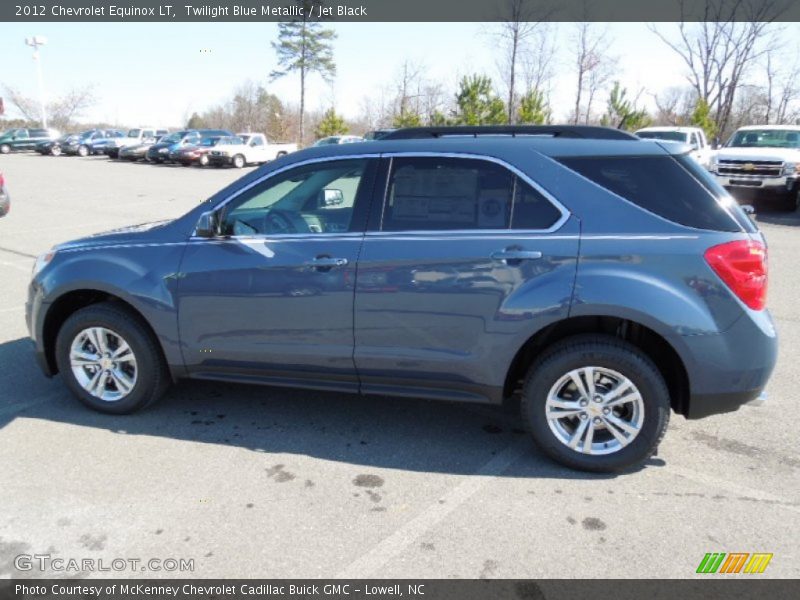 Twilight Blue Metallic / Jet Black 2012 Chevrolet Equinox LT