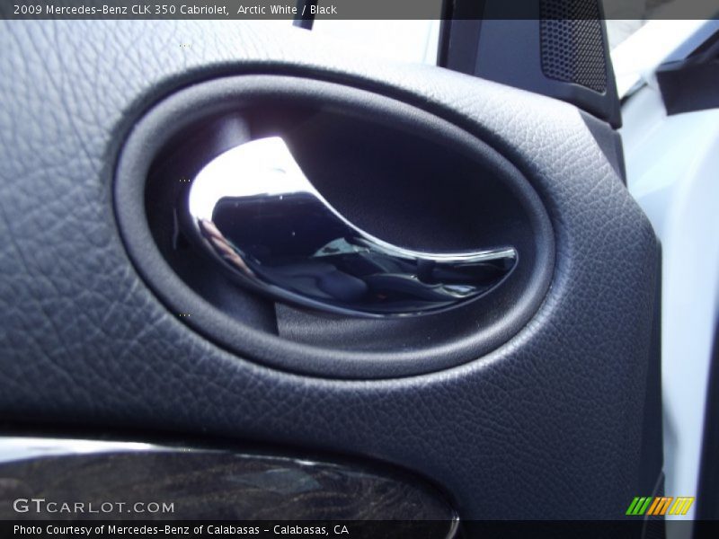 Arctic White / Black 2009 Mercedes-Benz CLK 350 Cabriolet