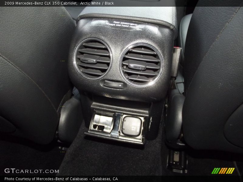 Arctic White / Black 2009 Mercedes-Benz CLK 350 Cabriolet
