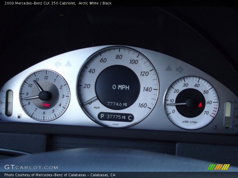  2009 CLK 350 Cabriolet 350 Cabriolet Gauges