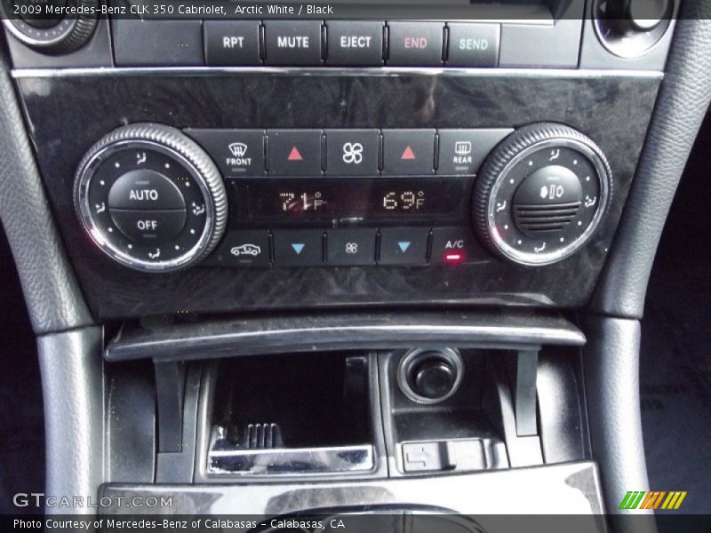 Controls of 2009 CLK 350 Cabriolet