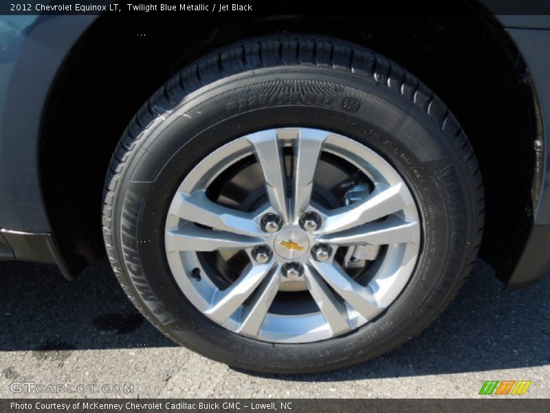 Twilight Blue Metallic / Jet Black 2012 Chevrolet Equinox LT