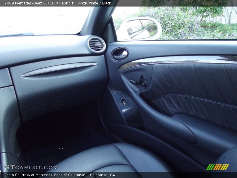 Arctic White / Black 2009 Mercedes-Benz CLK 350 Cabriolet