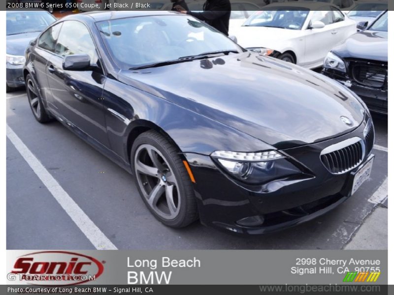 Jet Black / Black 2008 BMW 6 Series 650i Coupe