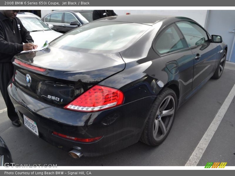 Jet Black / Black 2008 BMW 6 Series 650i Coupe