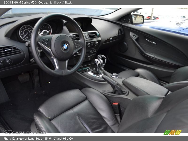Jet Black / Black 2008 BMW 6 Series 650i Coupe