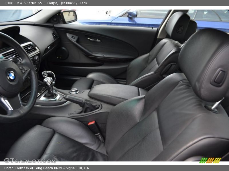 Jet Black / Black 2008 BMW 6 Series 650i Coupe