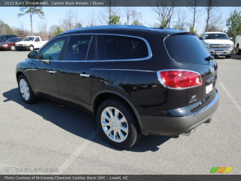 Carbon Black Metallic / Ebony 2012 Buick Enclave AWD