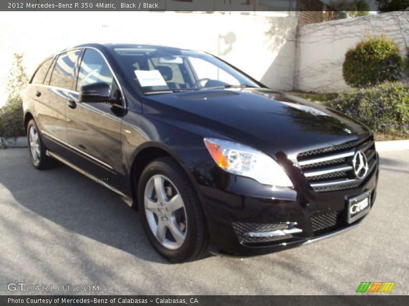 Black / Black 2012 Mercedes-Benz R 350 4Matic