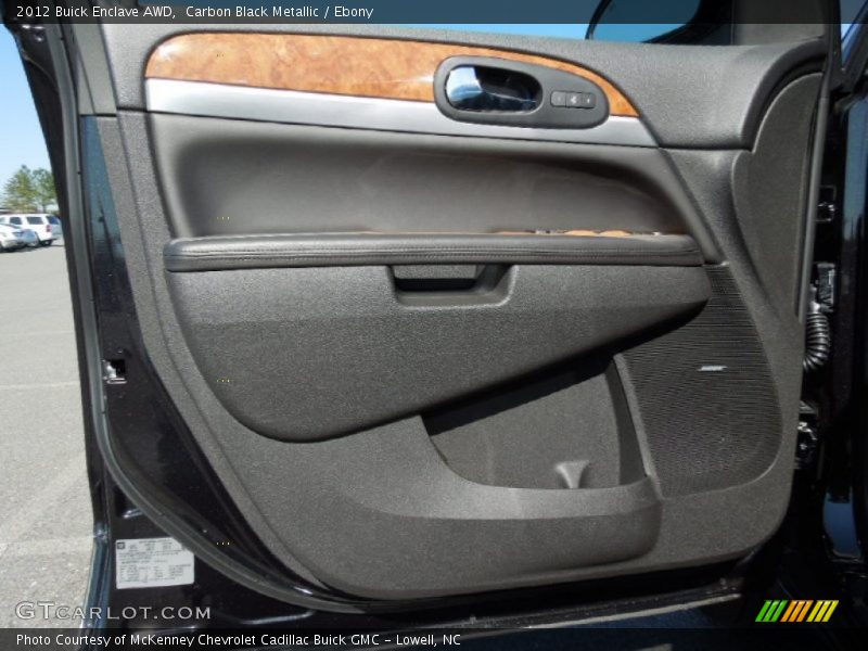 Carbon Black Metallic / Ebony 2012 Buick Enclave AWD