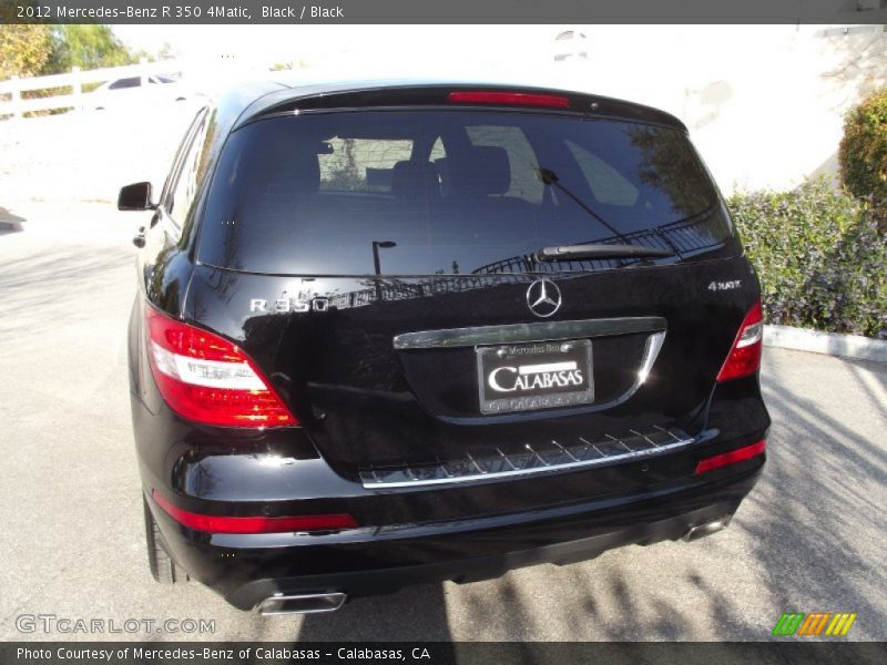 Black / Black 2012 Mercedes-Benz R 350 4Matic
