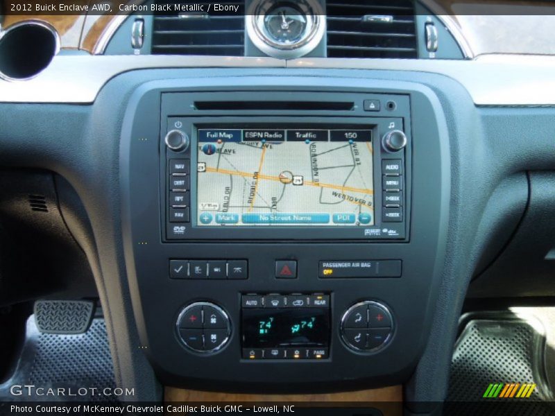 Carbon Black Metallic / Ebony 2012 Buick Enclave AWD
