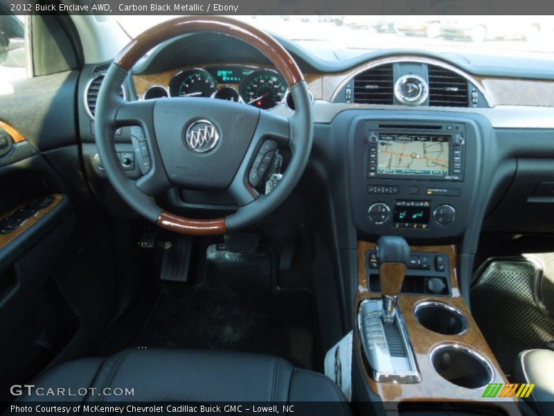Carbon Black Metallic / Ebony 2012 Buick Enclave AWD