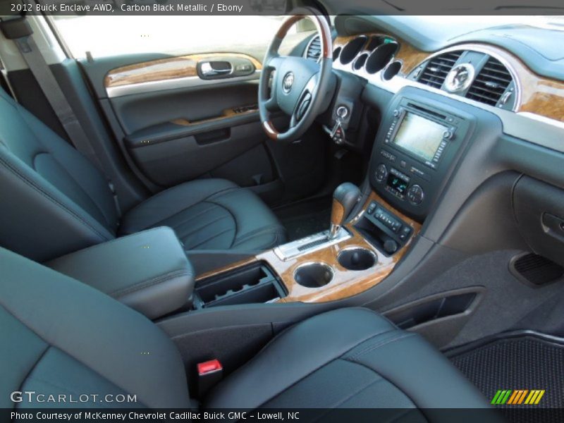 Carbon Black Metallic / Ebony 2012 Buick Enclave AWD