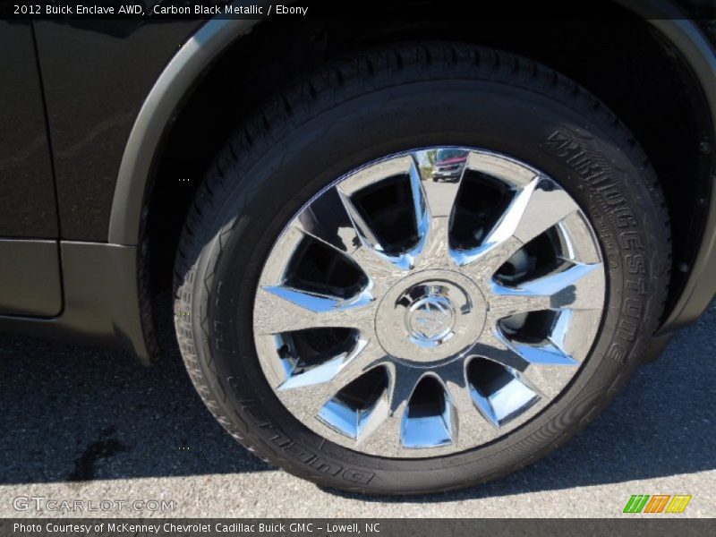 Carbon Black Metallic / Ebony 2012 Buick Enclave AWD