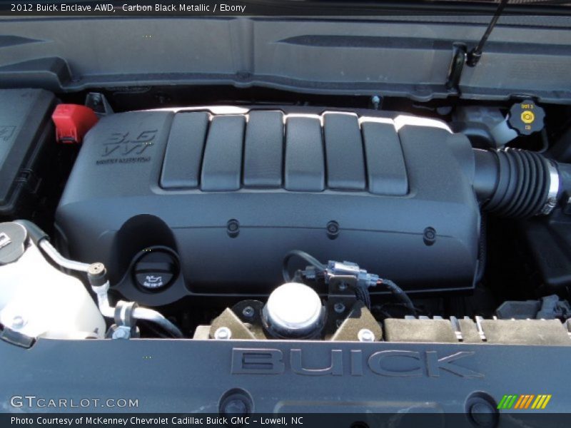 Carbon Black Metallic / Ebony 2012 Buick Enclave AWD