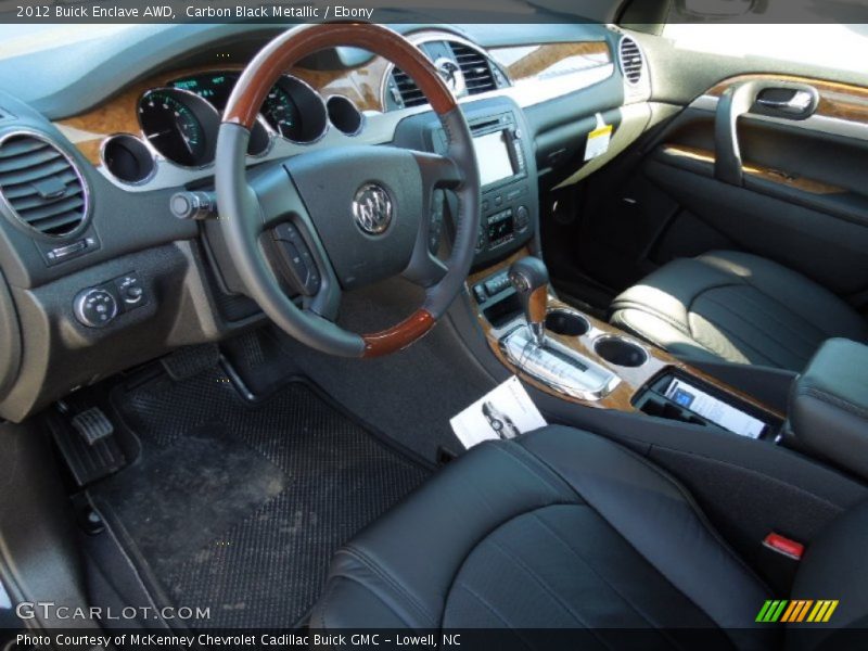 Ebony Interior - 2012 Enclave AWD 