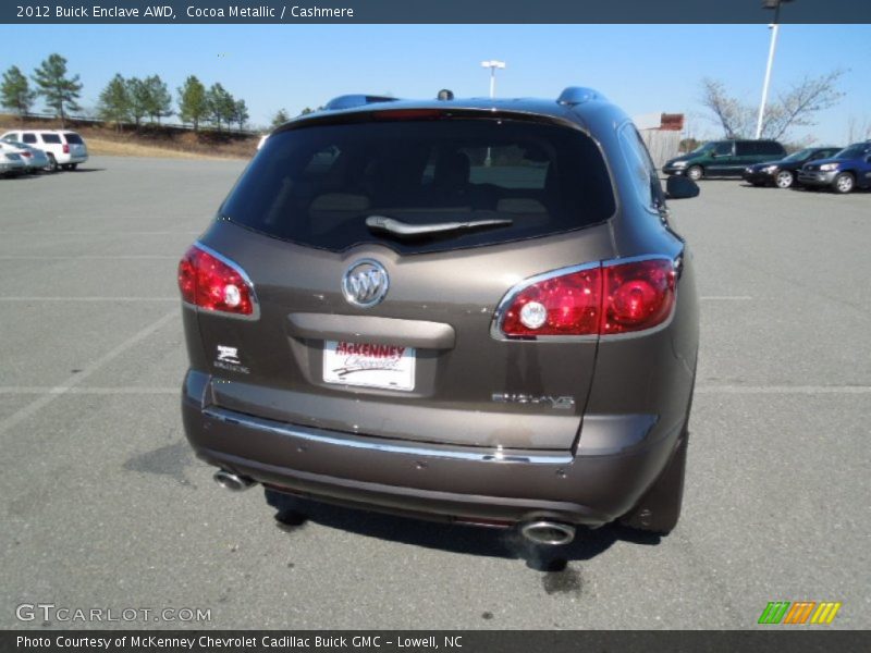 Cocoa Metallic / Cashmere 2012 Buick Enclave AWD