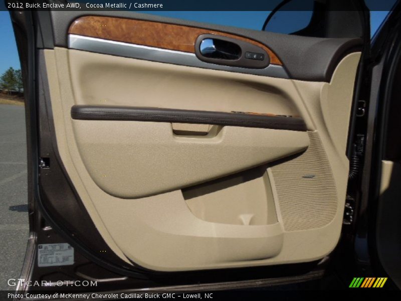Cocoa Metallic / Cashmere 2012 Buick Enclave AWD