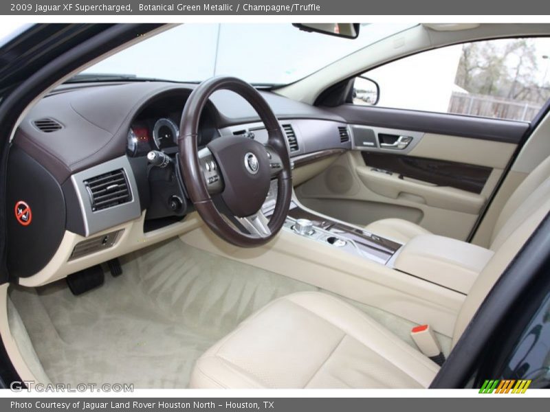 Botanical Green Metallic / Champagne/Truffle 2009 Jaguar XF Supercharged