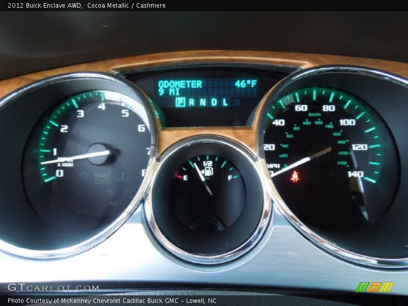 Cocoa Metallic / Cashmere 2012 Buick Enclave AWD