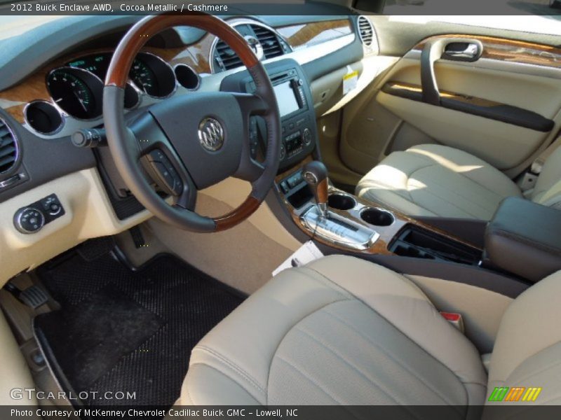 Cocoa Metallic / Cashmere 2012 Buick Enclave AWD