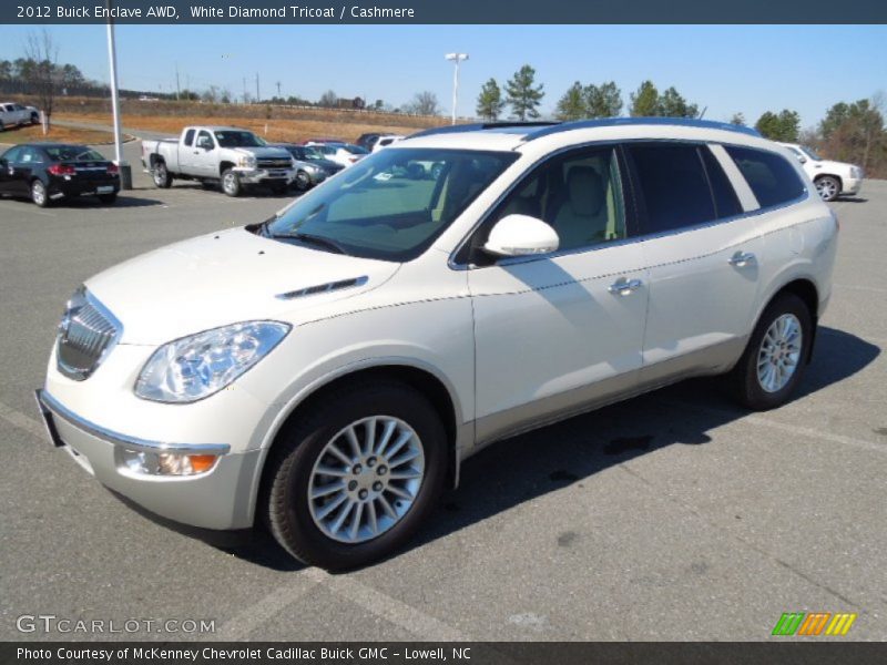 White Diamond Tricoat / Cashmere 2012 Buick Enclave AWD