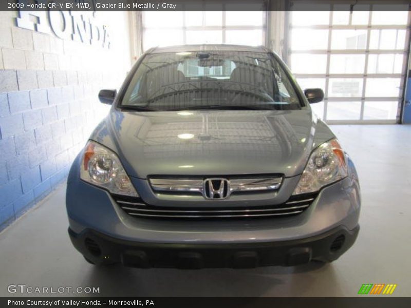 Glacier Blue Metallic / Gray 2009 Honda CR-V EX 4WD