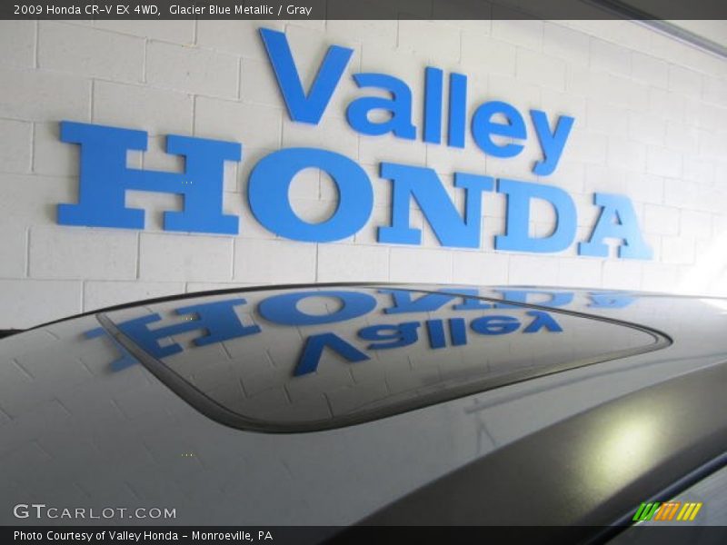 Glacier Blue Metallic / Gray 2009 Honda CR-V EX 4WD