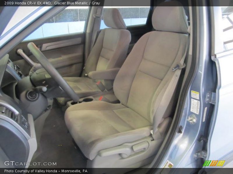 Glacier Blue Metallic / Gray 2009 Honda CR-V EX 4WD