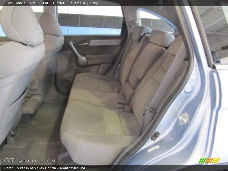 Glacier Blue Metallic / Gray 2009 Honda CR-V EX 4WD