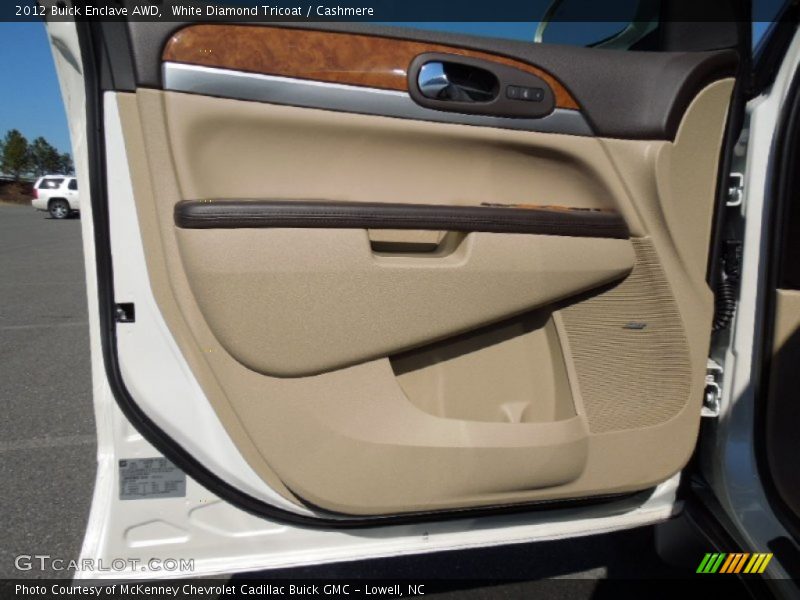 White Diamond Tricoat / Cashmere 2012 Buick Enclave AWD