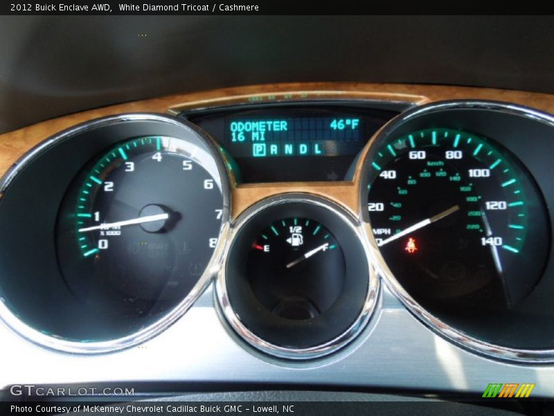 White Diamond Tricoat / Cashmere 2012 Buick Enclave AWD