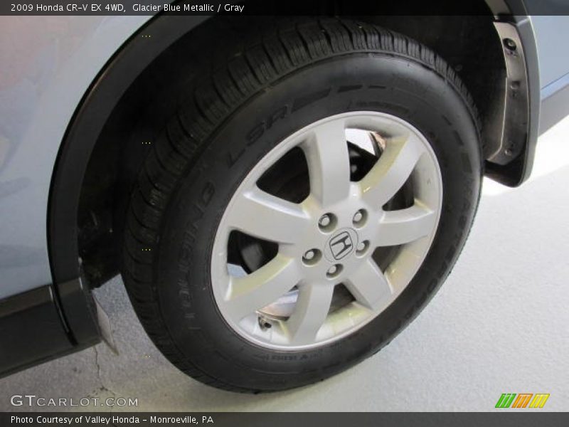 Glacier Blue Metallic / Gray 2009 Honda CR-V EX 4WD