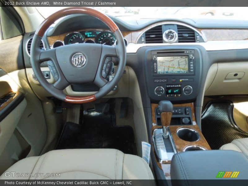 White Diamond Tricoat / Cashmere 2012 Buick Enclave AWD