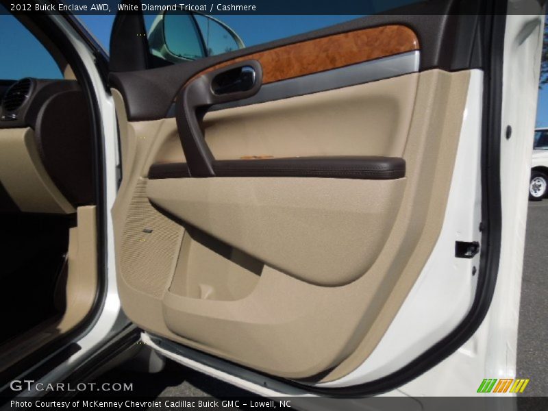 White Diamond Tricoat / Cashmere 2012 Buick Enclave AWD
