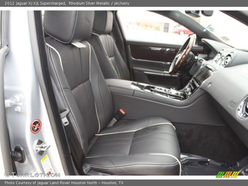 Rhodium Silver Metallic / Jet/Ivory 2012 Jaguar XJ XJL Supercharged