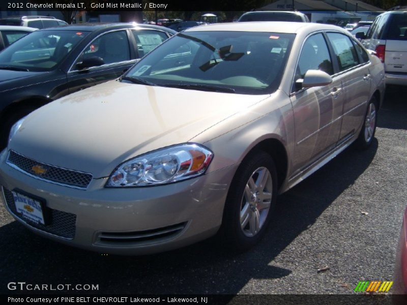 Gold Mist Metallic / Ebony 2012 Chevrolet Impala LT
