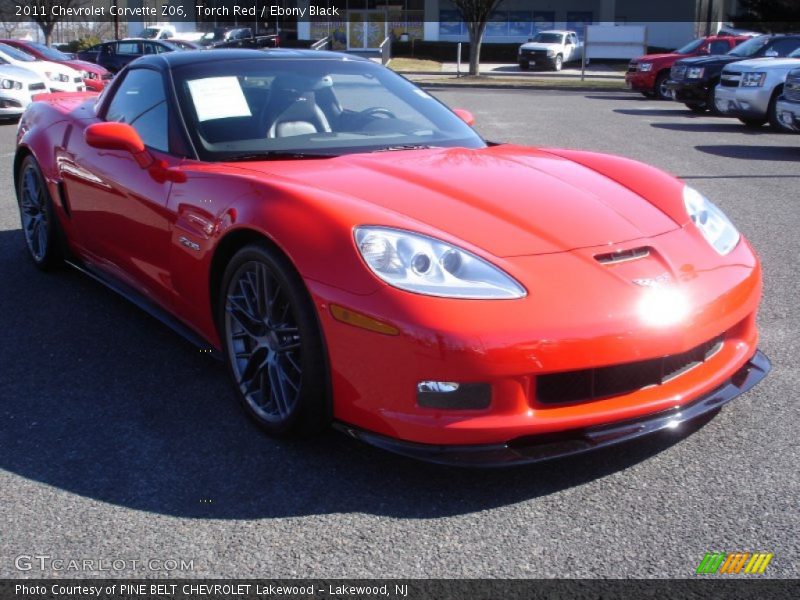 Torch Red / Ebony Black 2011 Chevrolet Corvette Z06