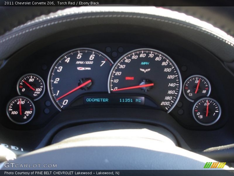 2011 Corvette Z06 Z06 Gauges