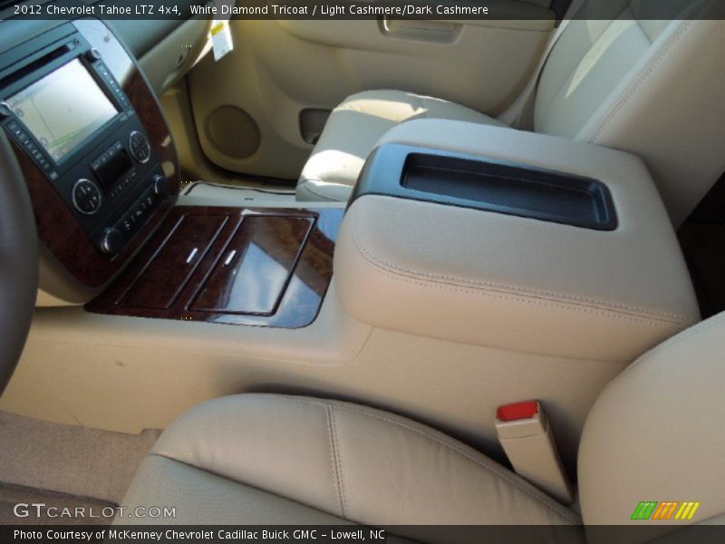 White Diamond Tricoat / Light Cashmere/Dark Cashmere 2012 Chevrolet Tahoe LTZ 4x4
