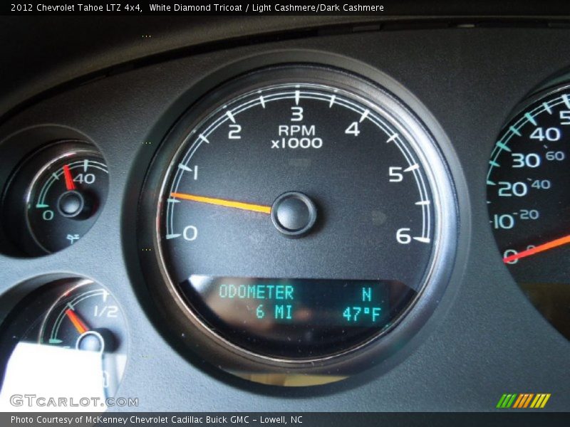 White Diamond Tricoat / Light Cashmere/Dark Cashmere 2012 Chevrolet Tahoe LTZ 4x4