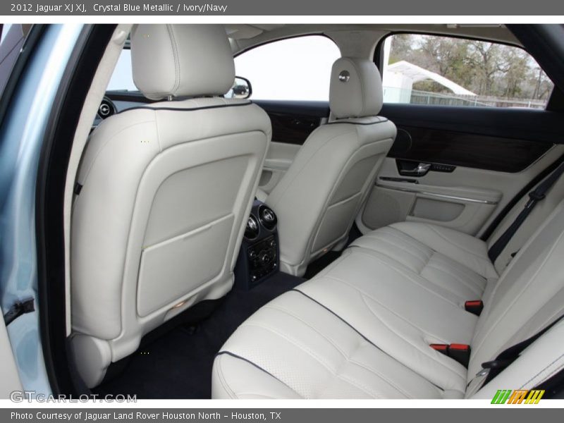 Crystal Blue Metallic / Ivory/Navy 2012 Jaguar XJ XJ