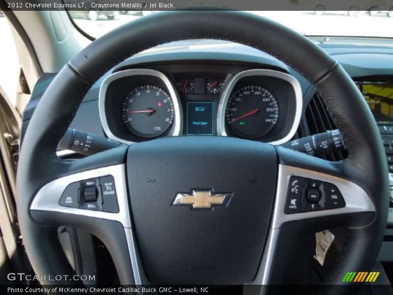 Graystone Metallic / Jet Black 2012 Chevrolet Equinox LT